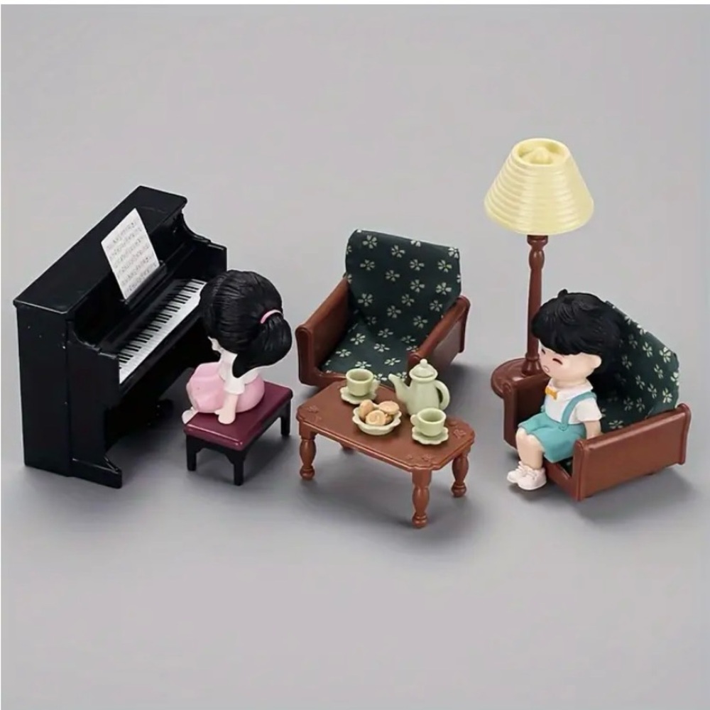 Mini Dollhouse Furniture-Family Room